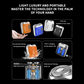 Portable Electric Shaver with AI Beard Sensor, High-Precision Motor, Magnetic Head Easy Clean, 1H Charge 60min Use, LED Smart Display