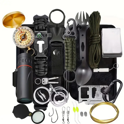 ⛑️ 50% OFF NOW! 🏕️ Survival Gear Kit – Compass, Thermal Blanket, Multi-Tool & Waterproof Case 🔦