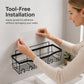Drill-Free Bathroom Shelf Set