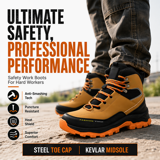 🥾 50% OFF NOW! 🛡️ Steel Toe Safety Shoes – Puncture-Resistant, Protective & Comfortable for Work 💪