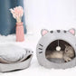 🏕️ LIMITED TIME 50% OFF! 🐾 2-In-1 Pet Tent & Pet Bed – Convertible Cat Cave with Removable Cushion, Spacious Hideaway for Cats & Small Dogs ✨