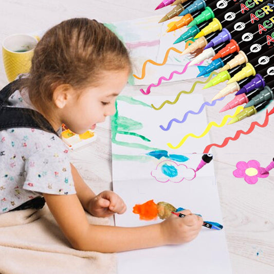 ✏️💧 50% OFF! 🎨Dual Tip Dual Color Watercolor Marker Kit – Ideal for blending, layering, and creative projects.