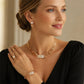 💎✨ 50% OFF! 💍 Elegant Rhinestone Jewelry 4-Piece Set – Necklace, Earrings, Bracelet & Ring – Premium Zinc Alloy, Perfect Gift