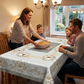 🌸🏗️ 50% OFF! 💫 Embossed Floral Waterproof Tablecloth – Oil-Proof, Wrinkle-Resistant Polyester – Round & Rectangular – Over 25,400 Sold