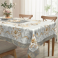 🌸🏗️ 50% OFF! 💫 Embossed Floral Waterproof Tablecloth – Oil-Proof, Wrinkle-Resistant Polyester – Round & Rectangular – Over 25,400 Sold