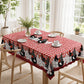 🏡 2026 Sale — Over 15,700 Sold! 🐓 Farmhouse Rooster Tablecloth – Red Buffalo Plaid, Spill Proof & Scalloped Lace Edge 🍽️