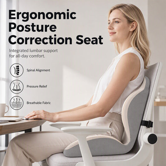 💪 2026 Sale — Over 47,200 Sold! ✨ Ergonomic Memory Foam Seat Cushion with Back Support – Posture Correction, Pressure Relief & Universal Fit 🧘
