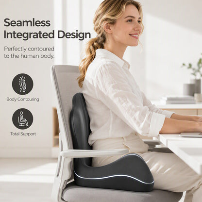 💪 2026 Sale — Over 47,200 Sold! ✨ Ergonomic Memory Foam Seat Cushion with Back Support – Posture Correction, Pressure Relief & Universal Fit 🧘