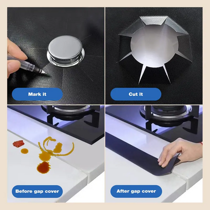 🍳✨50% OFF! 🔥🧹 Reusable Gas Stove Burner Protectors – Heat-Resistant to 260°C, Non-Stick & Easy Clean. Over 18,563 Spotless Stoves and Counting!✨