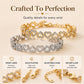 💎✨ 50% OFF! Women's Elegant Sparkling Heart Bracelet – Gold & Silver, Perfect Gift