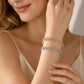 💎✨ 50% OFF! Women's Elegant Sparkling Heart Bracelet – Gold & Silver, Perfect Gift