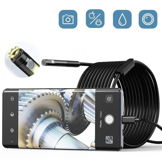 📷 50% OFF NOW! 🔦 Borescope Camera – HD Resolution, Adjustable LED Lights & IP67 Waterproof – For Car, Pipe & AC Inspection 🛠️