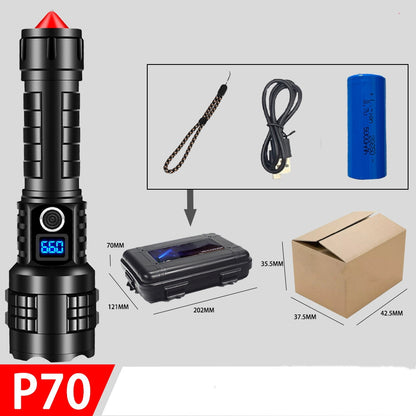 🔦 50% OFF NOW! ⚡ High-Power Rechargeable Flashlight – 90000 Lumens, 7 Modes, Power Bank & IPX6 – Camping, Emergency & Everyday Carry 🌙