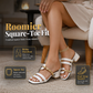 👠✨ Trending Style! 💃Women's Square-Toe Chunky Heel Sandals – From Brunch to Evening.