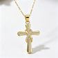💫 2026 Sale — Over 25,100 Sold! ✝️ Women's Sparkling Twisted Knot Cross Pendant Necklace – Elegant Gold Jewelry Gift 📿