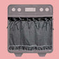 🎀 Farmhouse Ruffled Oven Door Skirt – Rustic, Easy Hang & Decorative
