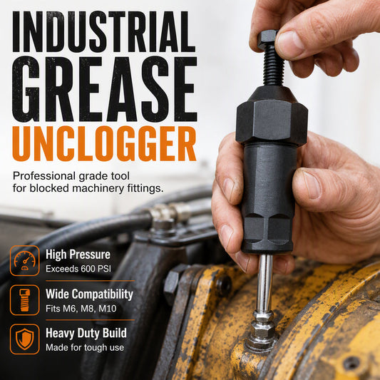 🚗 50% OFF NOW! 🔧 Grease Fitting Unclogger – Clears Blocked Joints in Seconds – Save Grease, Save Time – Heavy-Duty Design 🔩