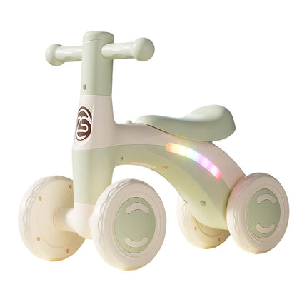 🚲 2026 Sale — Over 21,600 Sold! 🎵 Baby Balance Bike with Music & Lights – 4-Wheel Stability, LED Fun | Perfect First Bike for Toddlers 👶