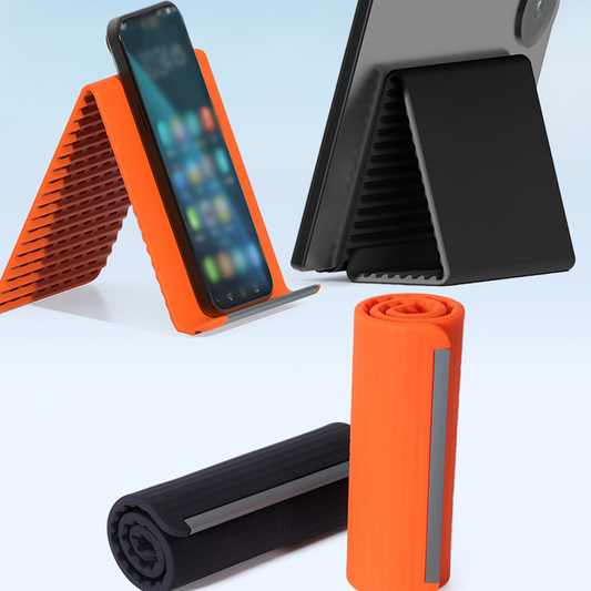 📱 50% OFF NOW! 🔄 Flexible Silicone Phone Holder – Bendable Any Angle, Card-Thin & Universal – For Phones, Tablets & Laptops 💻