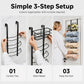 🏠 2026 Sale — Over 24,300 Sold! 🚪 Over-the-Door Towel Rack with Storage Shelf – No-Drill Bathroom Organizer, Carbon Steel & Rustproof Finish 🛁