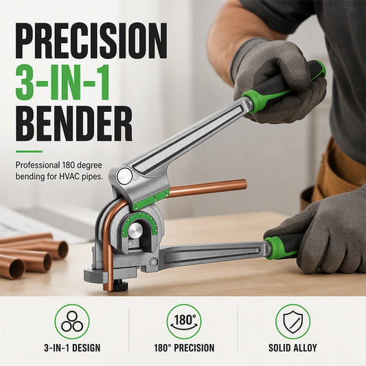 🔧 50% OFF NOW! 🔄 3-in-1 Manual Tubing Bender – Precision 180° Bends, Triple Size Compatibility & Durable Build 🛠️