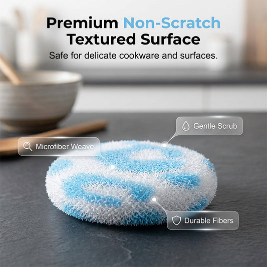 🎉💥 Buy 1 Get 1 Free! 🧹✨ Spherical Kitchen Scrubber for Tough Everyday Messes – Deep-cleaning, non-scratch, and versatile. Perfect for every room in your home!🙌 Chosen by 6,738+ happy households!
