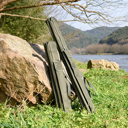 🎣 50% OFF NOW! 🧳 Fishing Rod & Gear Bag – 3-Layer Capacity, 420D Oxford Fabric & Adjustable Backpack Straps – For Rods, Reels & Tackle 🎒