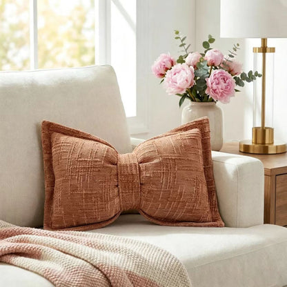 🏡✨50% OFF! 🎀🛋️ Soft Chenille Bow-Shaped Throw Pillow – Premium Fabric, Insert Included & Elegant Home Decor. Over 29,137 Cozy Homes Decorated!✨