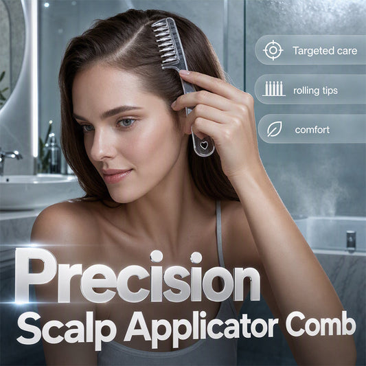 💇✨Buy 1 Get 1 Free! 🌟🔍 Scalp Applicator Comb Tool for Hair – Precision application, even flow delivery, and gentle rolling contact. Perfect for your daily scalp care routine! 💚 Loved by 6,821+ happy users!