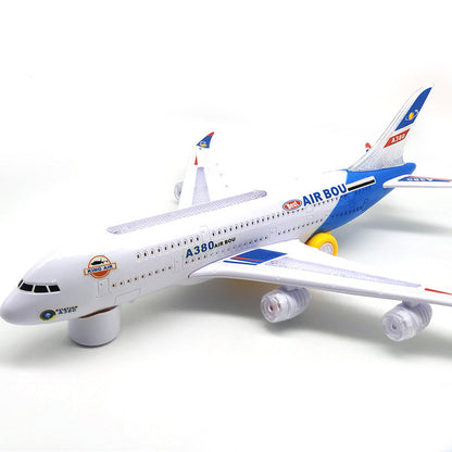 ✈️ 50% OFF NOW! 🎵 Electric Model Aircraft – Bump-and-Go, LED Lights & Realistic Sounds – For Toddlers 3+ 🛩️