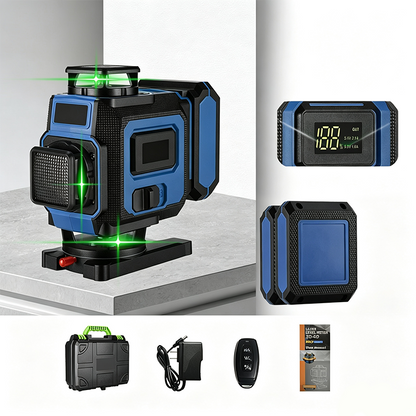📐 50% OFF NOW! 🔲 Green Laser Level – 360° Coverage, Millimeter Precision & Smart Leveling – Perfect Lines for Framing, Tile & Walls 🛠️