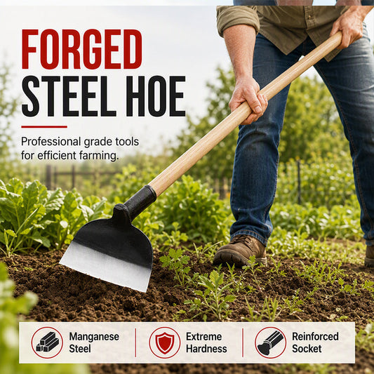 🔧 50% OFF NOW! 🌾 Manganese Steel Hoe Head – Heavy-Duty, High-Carbon & Quenched – Deep Root Penetration for Tough Soil 💪
