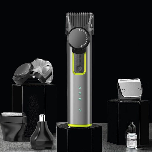 💈 50% OFF NOW! ✂️ 4-in-1 Hair Clipper Set – Interchangeable Heads, 1-12mm Dial, 90-Min Runtime & IPX5 – All-in-One Grooming 🪒