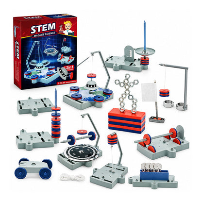 🔬 LIMITED-TIME 50% OFF! 🧠 12-in-1 Magnet Science Experiment Kit – Master Magnetic Science, Build a Maglev Train & Defy Gravity 🚀