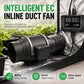 💨 50% OFF NOW! ⚡ EC Inline Duct Fan – Smart Controller, High Efficiency & Precision Airflow – For Grow Rooms & Ventilation 🏠