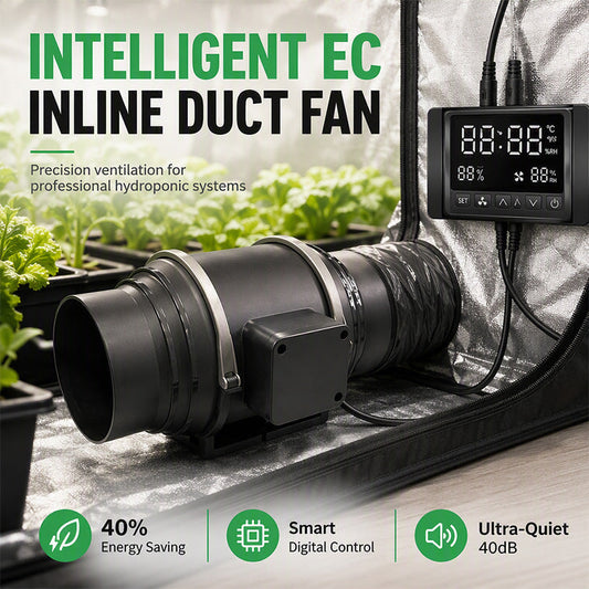 💨 50% OFF NOW! ⚡ EC Inline Duct Fan – Smart Controller, High Efficiency & Precision Airflow – For Grow Rooms & Ventilation 🏠