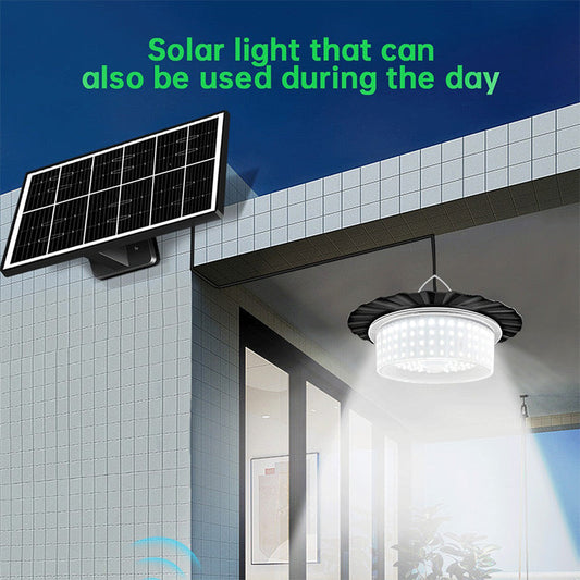 ☀️ 50% OFF NOW! 💡 Solar Pendant Light – 360° Illumination, IP65 Waterproof & 4-Level Brightness – For Sheds, Camping & Outdoor Use 🌙