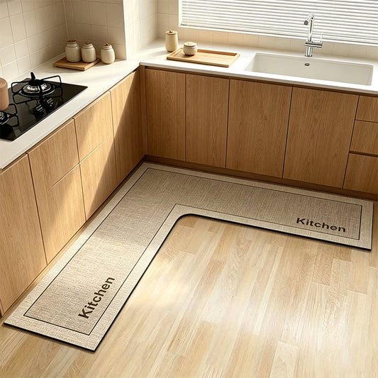 🍳 LIMITED‑TIME 50% OFF! 🏠 L‑Shaped Corner Quick‑Dry Kitchen Floor Mat – Absorbent Diatomite, Non‑Slip & Anti‑Fatigue 🦶