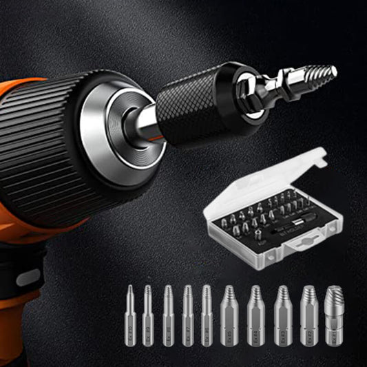 🔩 50% OFF NOW! 🛠️ 22-Piece Screw Extractor Set – Alloy Steel, Removes Rusted & Stripped Bolts – For DIY & Machinery Repair 💪