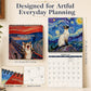 🐱 LIMITED‑TIME 50% OFF! 📅 19,842 Sold – 2027 Funny Cat Meme Calendar – Cheerful Painterly Art, Easy Monthly Planning & Gift-Ready 🎁