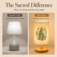 🕯️ 50% OFF NOW! ✨ Virgin Mary Wooden Table Lamp – Sacred Art, Soft Glow & Solid Wood – For Prayer, Meditation & Home Decor 🏠