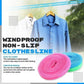 🧺 Windproof Non-Slip Clothesline – Portable PE Rope & Adjustable Length