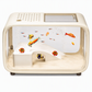 🐟 Transparent Panoramic Desktop Fish Tank – Crystal-Clear AS Material, Dual-Function Top Lid & Impact-Resistant Build