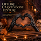 📢📢50% OFF !! ⏰Halloween Resin Skeleton Figurine with Heart Hand Gesture for Home Bedroom Desktop Decoration