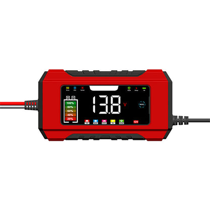 🔋 50% OFF NOW! 🚗 Smart Car Battery Charger – 9-Stage Charging, Pulse Repair & LCD Display – 12V 6A for Lead-Acid Batteries 🛡️