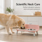 🐶 Elevated Pet Double Bowls – Detachable, Ergonomic & Neck-Friendly
