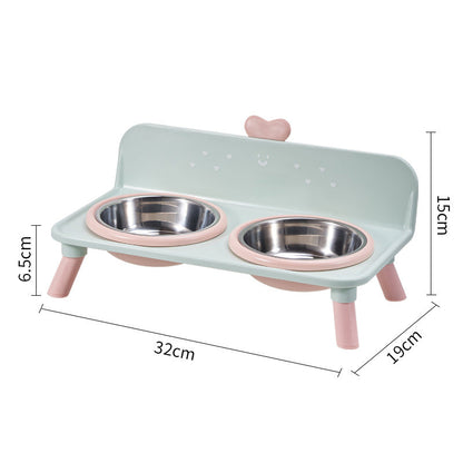 🐶 Elevated Pet Double Bowls – Detachable, Ergonomic & Neck-Friendly