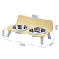 🐶 Elevated Pet Double Bowls – Detachable, Ergonomic & Neck-Friendly