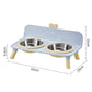 🐶 Elevated Pet Double Bowls – Detachable, Ergonomic & Neck-Friendly