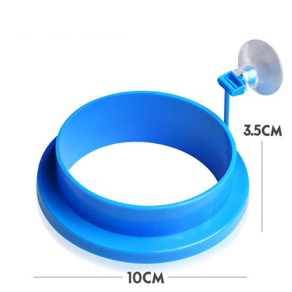 🐠 Floating Fish Feeding Ring – Suction Cup & Precision Feeding Zone